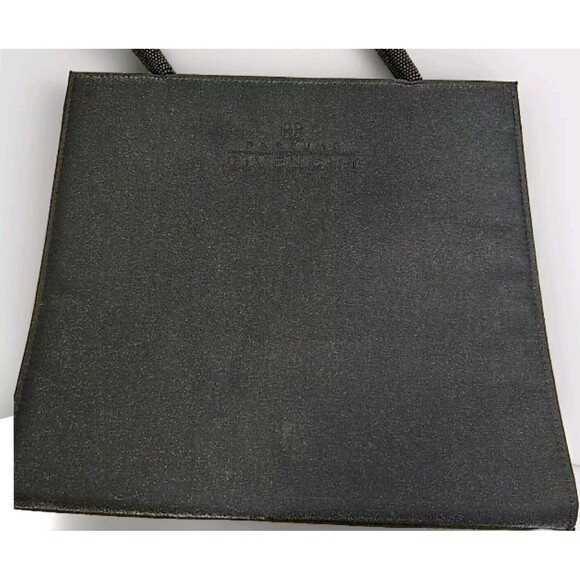 GIVENCHY  PARFUME SHOULDER SHOPPER TRAVEL TOTE BAG BLACK  PVC LOGO - Picture 2 of 7